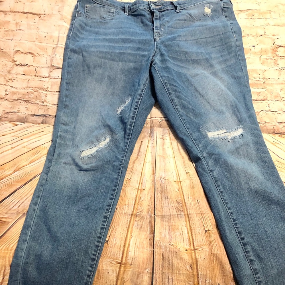 Mossimo mid rise jeggings power stretch size 16